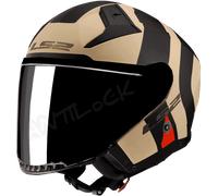 LS2 CASQUE JET OF603 INFINITY II SPECIAL AVEC VISIÈRE TEINTÉE - M - OF603 - SPECIAL SABLE MAT VT