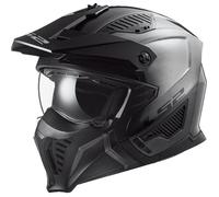 LS2 Helmets Casque jet modulable moto DRIFTER Jeans titanium 2206 – Taille S