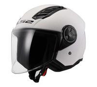 LS2 Helmets Casque moto Jet Airflow II Blanc Taille L