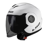 LS2 CASQUE JET VERSO OF570 SOLID AVEC VISIÈRE SEMI TEINTÉE - 3XL - VERSO OF570 - BLANC VST