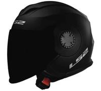 LS2 CASQUE JET VERSO OF570 SOLID AVEC VISIÈRE TEINTÉE - 2XS - VERSO OF570 - NOIR MAT VT