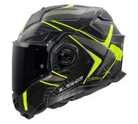 LS2, Casque Moto Modulable ADVANT X Carbon Future II Gloss H-V Yellow, 3XL