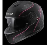 LS2, Casque Moto Modulable Strobe II LUX Matt Black Pink, XL