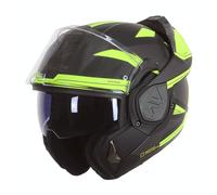 LS2, Casque modulable Moto ADVANT REVO Black H-V Yellow, XXXL