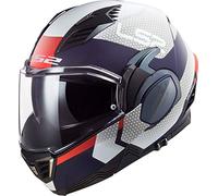 LS2, Casque modulable moto Valiant II, Citius blanc bleu, XS