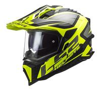 LS2, Casque Moto Cross EXPLORER ALTER Matt Black H-V Yellow, L