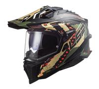 LS2, Casque Moto Cross EXPLORER CARBON EXTEND Matt Military Green, S