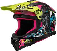 LS2 MX708 Fast II Gorilla Casque de motocross, multicolore, taille L