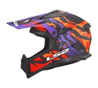 LS2 Helmets Casque tout-terrain MX708 Fast II Grotesk ECE 22.06 Noir 3XL