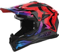 LS2, Casque Moto Cross Fast II Wash Gloss Red, XL