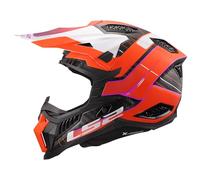 LS2, Casque Moto Cross MX703 X-Force GALUO Gloss Orange, XS