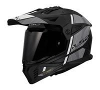 LS2 Casque moto cross PIONEER II HILL Noir mat/Blanc L