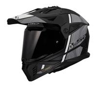 LS2, Casque Moto Cross PIONEER II HILL Matt Black White, XL