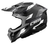 LS2 MX703 X-Force Phantom Casque de motocross, noir-gris, taille 2XL pour homme