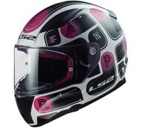 LS2 FF353 Rapid Brick Casque, noir-blanc-rose, taille XL pour homme