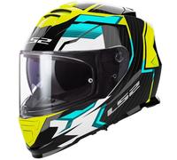 Casque Intégral LS2 FF800 Storm II Tracker Noir/Jaune haute visibilitéM Noir,Jaune haute visibilité