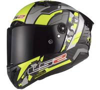LS2 FF805 Thunder Space Carbon Casque, gris-jaune, taille 2XL pour homme