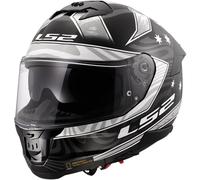 LS2 FF808 Stream II Galdam Casque, noir-blanc, taille XS pour homme