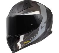 LS2 Casque moto FF811 Vector II Carbon Grid Matt Black / Grey 3XL