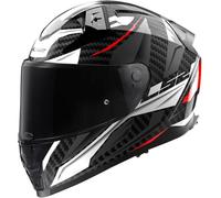 LS2 Casque moto FF811 Vector II Carbon Savage White / Red / Grey XL