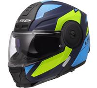 LS2 FF902 Scope II Duria Casque, bleu-jaune, taille M pour homme