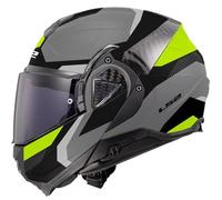 LS2 Casque moto FF910 Advant II Triple Matt Light Grey / H-V Yellow L
