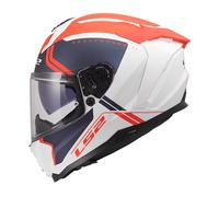 LS2, Casque Moto Intégral CHALLENGER II TITAN White Blue Red, XXL