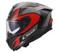 LS2, Casque Moto Intégral CHALLENGER II VIPER Grey Red, XXL