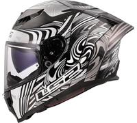 LS2, Casque Moto Intégral Dragon ENTHUM Silver, M
