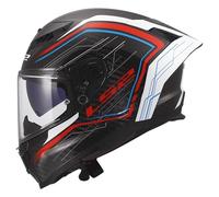 LS2, Casque Moto Intégral Dragon SUBIC White Blue Red, XXS