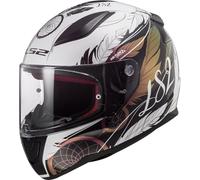 LS2, Casque Moto Intégral RAPID BOHO Gloss White Black Pink, S