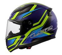LS2, Casque Moto Intégral Rapid II FLITZ Gloss H-V Yellow Blue, XL