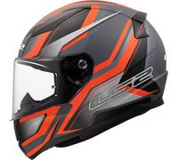 LS2, Casque Moto Intégral Rapid II FLITZ Matt Orange Grey, S