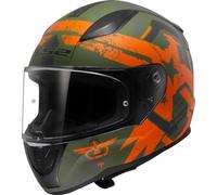 LS2, Casque Moto Intégral Rapid II Thunderbirds Matt Orange, XS