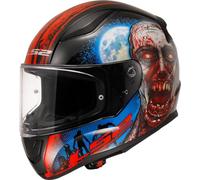 LS2, Casque Moto Intégral Rapid II Zombie Black Red, XXXL