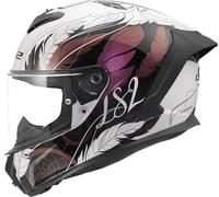 LS2, Casque Moto Intégral RAPID III BOHO White Black Pink, XXL