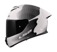 LS2, Casque Moto Intégral RAPID III FLOW White Grey, XXL