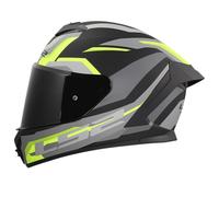 LS2, Casque Moto Intégral RAPID III HYPER Black HV Yellow, XXL