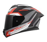 LS2 Helmets Casque intégral FF820 Rapid III Hyper Noir-Rouge Taille 2XL Homme