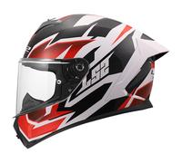 LS2 Helmets Casque intégral FF820 Rapid III Xtrem Blanc/Noir/Rouge XL