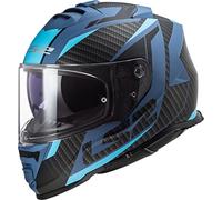 LS2, Casque Moto Intégral Storm II Racer Matt Blue, XXL