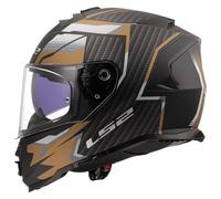 LS2, Casque Moto Intégral Storm II Tracker Black Gold, XL