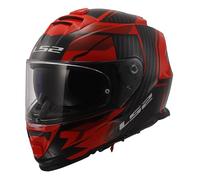 LS2, Casque Moto Intégral Storm II Tracker Gloss Black Red, L