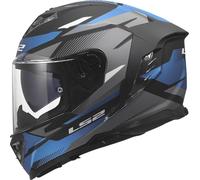 LS2 FF818 Storm III Komai, casque intégral XXS Mat Noir/Gris Foncé/Bleu Mat Noir/Gris Foncé/Bleu