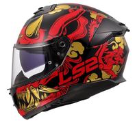 LS2, Casque Moto Intégral Stream II Drako Gloss Black Red, XL
