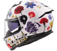 LS2, Casque Moto Intégral Stream II Flowers Gloss White, 3XL