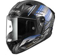 LS2, Casque Moto Intégral Thunder Carbon Volt Black Blue, XL
