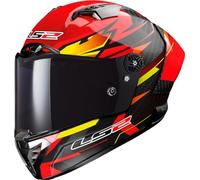 LS2, Casque Moto Intégral Thunder GP Aero Fire Red Black, XS