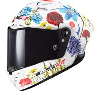 LS2, Casque Moto Intégral Thunder GP Aero Flowers White, XL