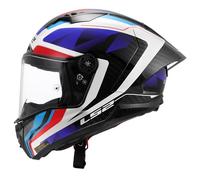 LS2 FF805 THUNDER GP AERO RAUTE Integralhelm blau-rot L